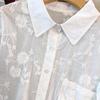 Plus Size Women's Long-Sleeved Summer Shirt - Slimming, Fresh, and Casual Design for 300 Jin 