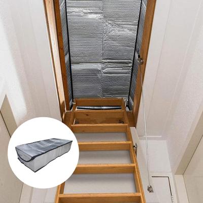 Attic Stairway Insulation Cover Zipper Closure Simple Installation Energy Saving Attic Stairs Door Ladder Insulator Accessories
