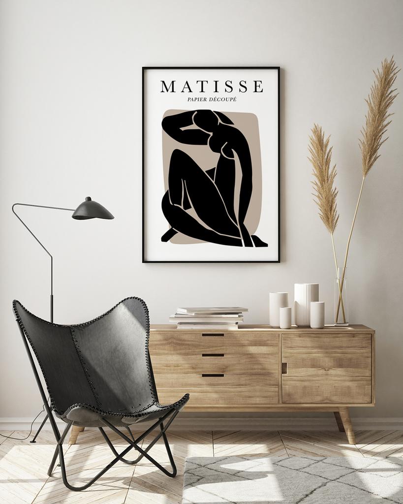 Poster Henri Matisse Black Figure