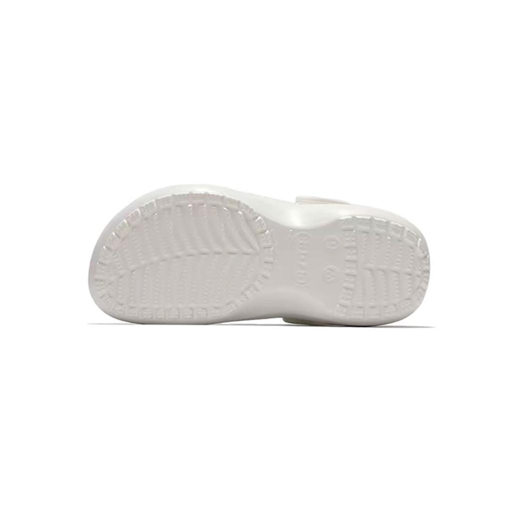 Crocs Classic Platform Clog Happy Graffiti EVA Cloud Cartoon Cute Hole Shoes Women's White