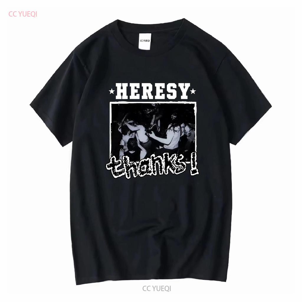 Heresy T-Shirt Danke ep UK Hardcore Softstyle 9 Farbvarianten lange oder kurze Ärmel vintage gewaschen lässig stilvoll weich dehnbar