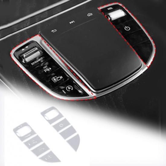 Car Gear Shift Button Sticker Trim For Benz C E Class W205 W213 X253 2015-