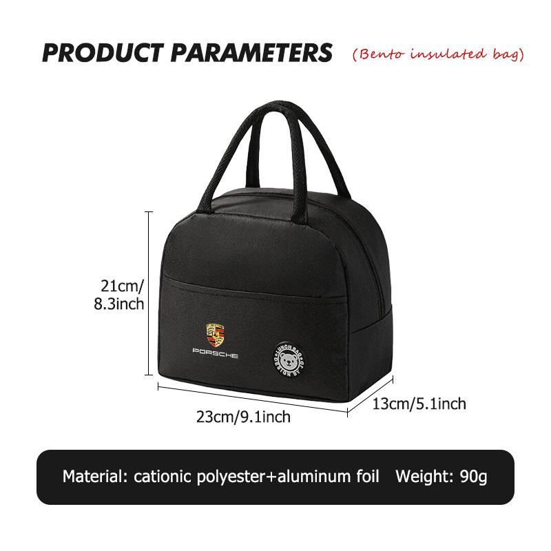 Izolovaná taška na oběd Bento s logem auta pro děti i dospělé Pro Porsche Boxster Cayenne Panamera Macan Cayman 911 918 996