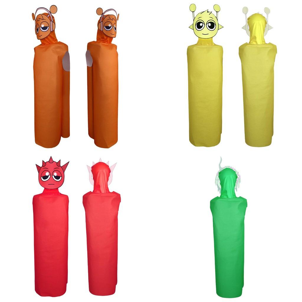 Incredibox Cosplay Sprunki Jumpsuit Polyester Costume Dance Party Performance