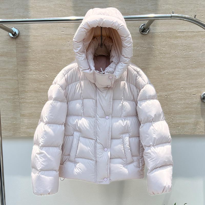 Winter New Puff Down Jacket Women's Short Thickened Hooded Small Bread Jacket Warm Jacket