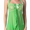 European and American Neck Women's Erotic Underwear Multi-color Mesh Sexy Nightgown Transparent Large Size Low-cut Pajamas