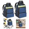 Oxford Cloth Tool Bag Multifunctional Large Capacity Backpack Blue Heavy Duty with Warning Reflective, Appliance Repair Tool Bag