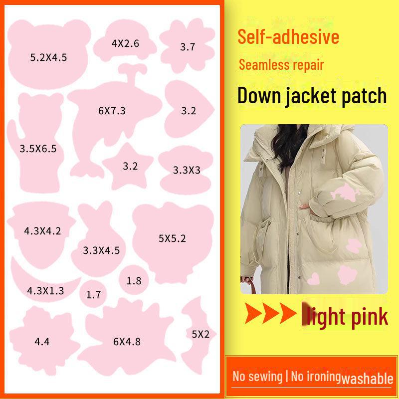 Cartoon Self-Adhesive Down Jacket Repair Patches - Stylish, Durable & Cost-Effective