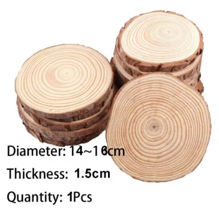 

3-16 см толщиной натуральной сосны круглые необработанные деревянные срезы круги с корой дерева бревна диски DIY поделки свадьба вечеринка живопись 1-10 шт