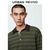UR2026 Men's Summer Striped Half-Placket Knit Shirt