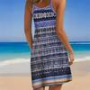 Women's Beach Dress Mini Dress  Beach  Print Casual Modern Dress Sleeveless Loose Fit Outdoor Daily Summer