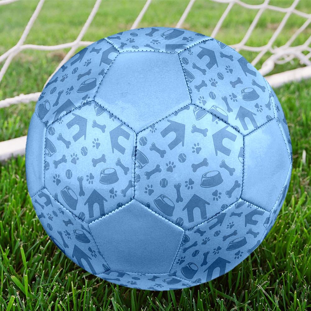1PC Dog House Bone No Soccer Ball Size 5 Football Machine Sewn Indoor/Outdoor Universal Football Gift W25 Size 5
