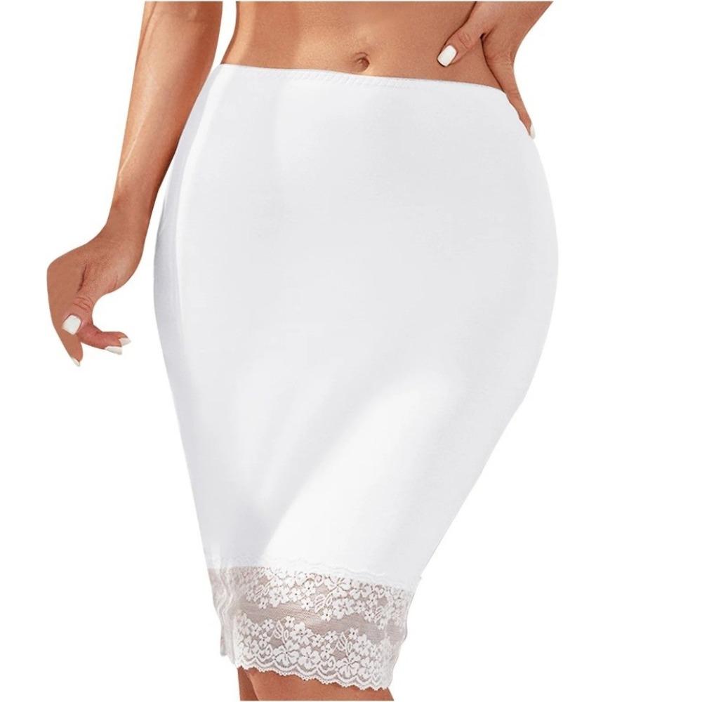 Lace Flower Women Short Petticoat A-line Breathable Security Slips Anti-Penetration Short Length Underskirt Women Dress Lining