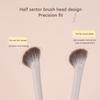 Halbmondförmiger Nasenschattenpinsel Weich Tragbar Abgewinkelter Nasenkontur Verblenderpinsel Professionelle Highlighter Rouge Make-up Werkzeuge