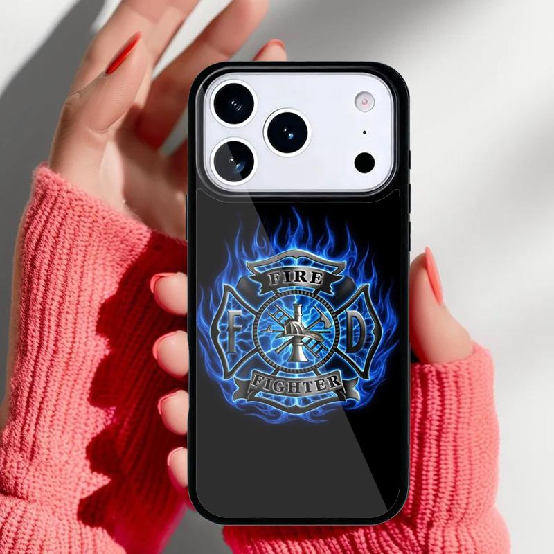 Fire Rescue Department Phone Case for iPhone 17 16 15 14 13 Pro Max Back Cover for 12 11 Pro Coque