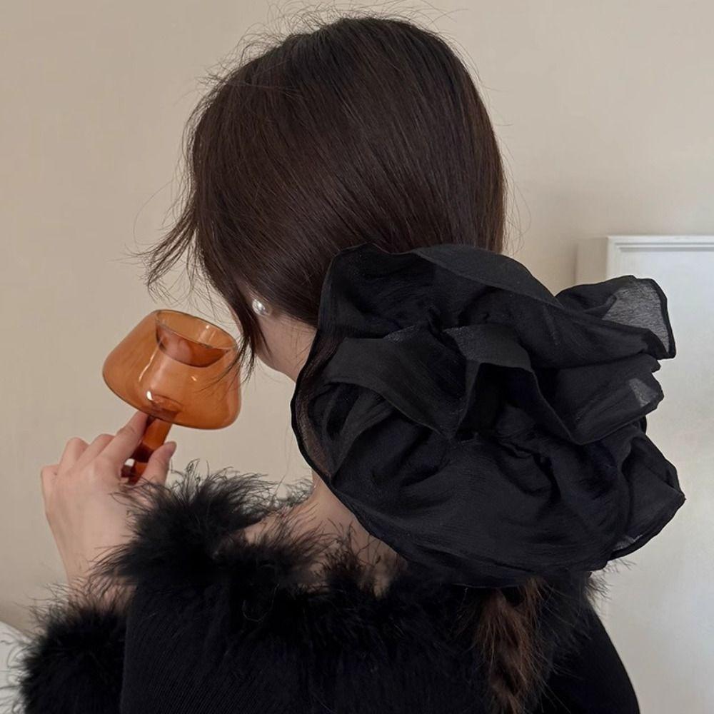 French Style Sausage Hair Loop Chiffon Oversized Hair Ropes Fashion Hair Accessory  Women