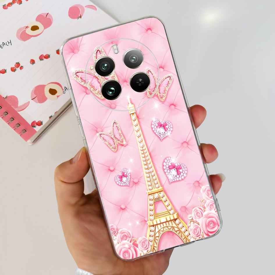 For Realme 12 Pro Plus Case Popular Flower Astronaut Soft Clear Silicone Phone Cover on Realme 12 Pro 5G 2024 Funda RMX3842 Case