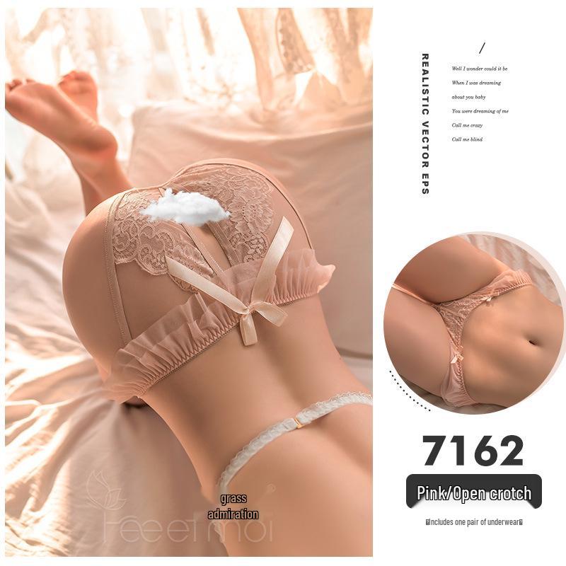 Feimu Lingerie: Open Crotch Thong T-Back for Women's Passionate Nights