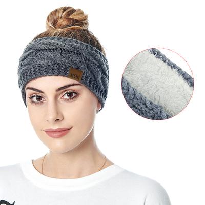 Breites Strick-Stirnband Winter Warm Ohr Haarband Headwraps Ohrenwärmer