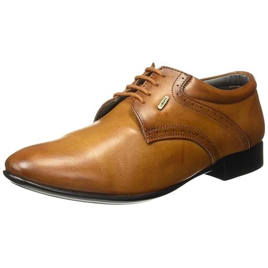 

Мужские формальные туфли дерби на шнуровке Liberty Fortune A13-03 - Коричневые - Синтетическая кожа на шнуровке с амортизирующей стелькой - Стильная офисная обувь