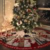 Yousheng Christmas Tree Skirt Soldier Xmas Tree Pattern Decorative Tree Cover Cozy Tree Skirt Christmas Festival Accessory