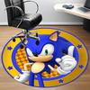 1pc Sonic Adventure Office Round Area Rug, Indoor Mat Suitable For Office, Under Office Chairs Bedroom Living Room Home Decor, Room Deco