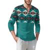 Herren T-Shirt Street Casual Fashion Langarmshirt