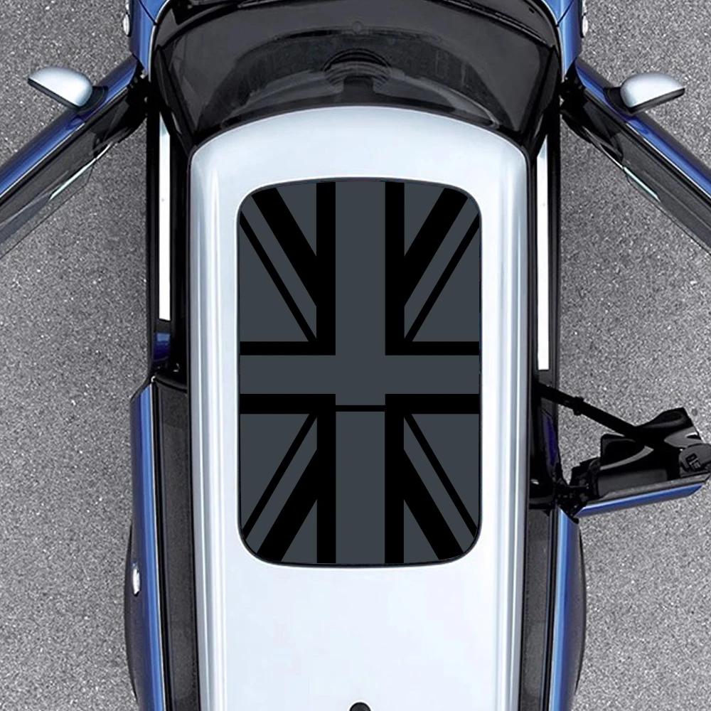 Film Vinyle Créatif pour Toit Ouvrant de Voiture Union Jack Autocollant Pare-Soleil pour MINI Cooper JCW One F54 F55 F56 F60 R53 R55