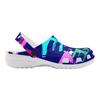 Printed Slip On EVA Clogs Women Men Lightweight Breathable Garden Shoes Beach Pool Bathroom Home Casual Sandals Travel Wear