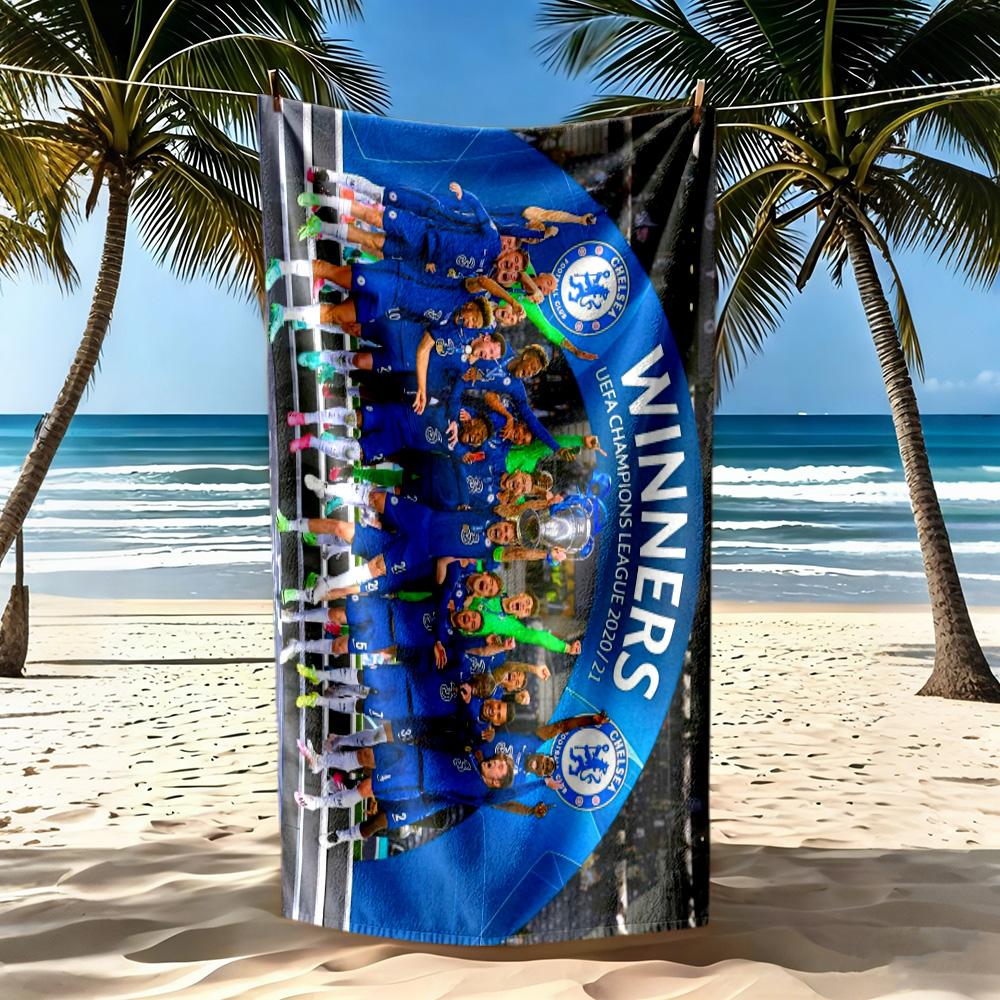 Chelsea Beach Towel Super Soft Absorbent Comfortable Lightweight Suitable For Swimming Gym Camping Yoga Vacation