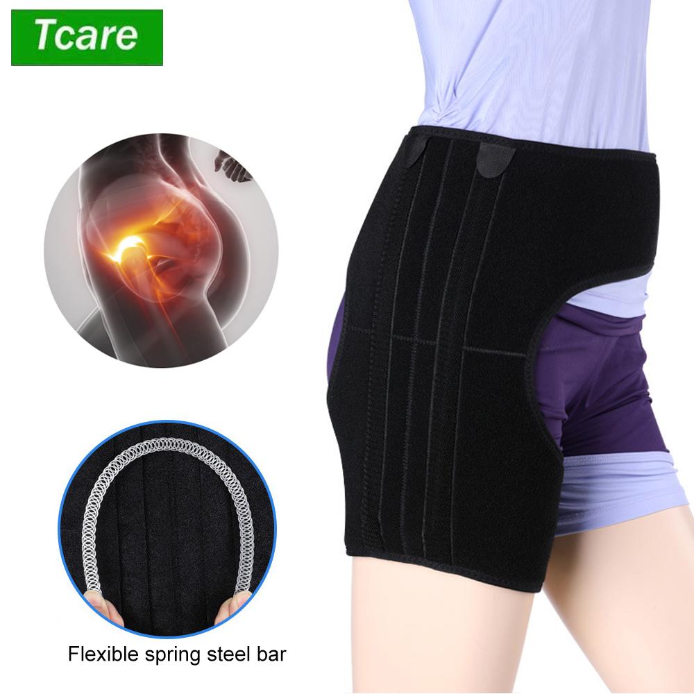 

Tcare Регулируемый тазобедренный бандаж для снятия боли при ишиасе, компрессионная поддержка паха, обертка для ухода за здоровьем M - waist up to 80cm