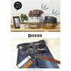 Dickies Ösen Doppel Dorn PU-Leder Gürtel DS0126C (06: Weiß)