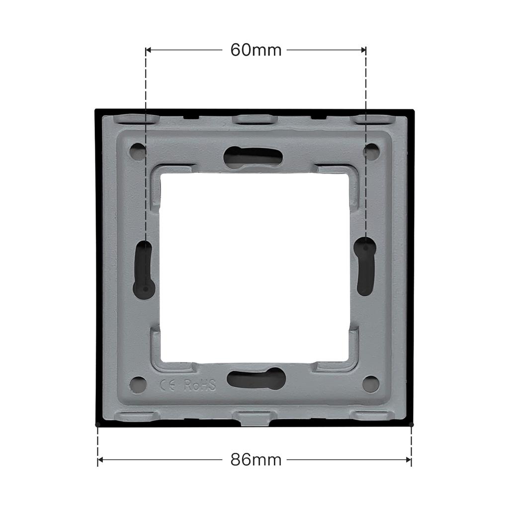 Bseed EU UK Russia Standard Pearl Crystal Glass Frame White Black Glod Grey Wall Socket DIY Part Home Improvement Decoration