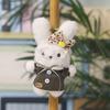 Plush Bunny Keychain With Cartoon Glasses For Bag Decor And Gifts