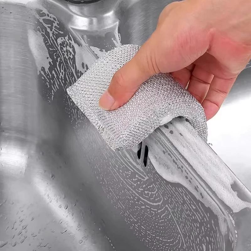 Kitchen Dishwashing Sponge 4/8PCS Does Not Hurt Pot Brush Pot Artifact Household Scratch-free Cleaning Sponge Wipe
