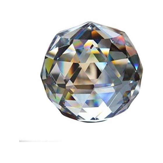 Fengshuibringluck Feng Shui Decoration Ornament Ball Glass Ball Multifaceted Figurine Interior Feng Shui Good Luck Purification Good Luck Power Stone