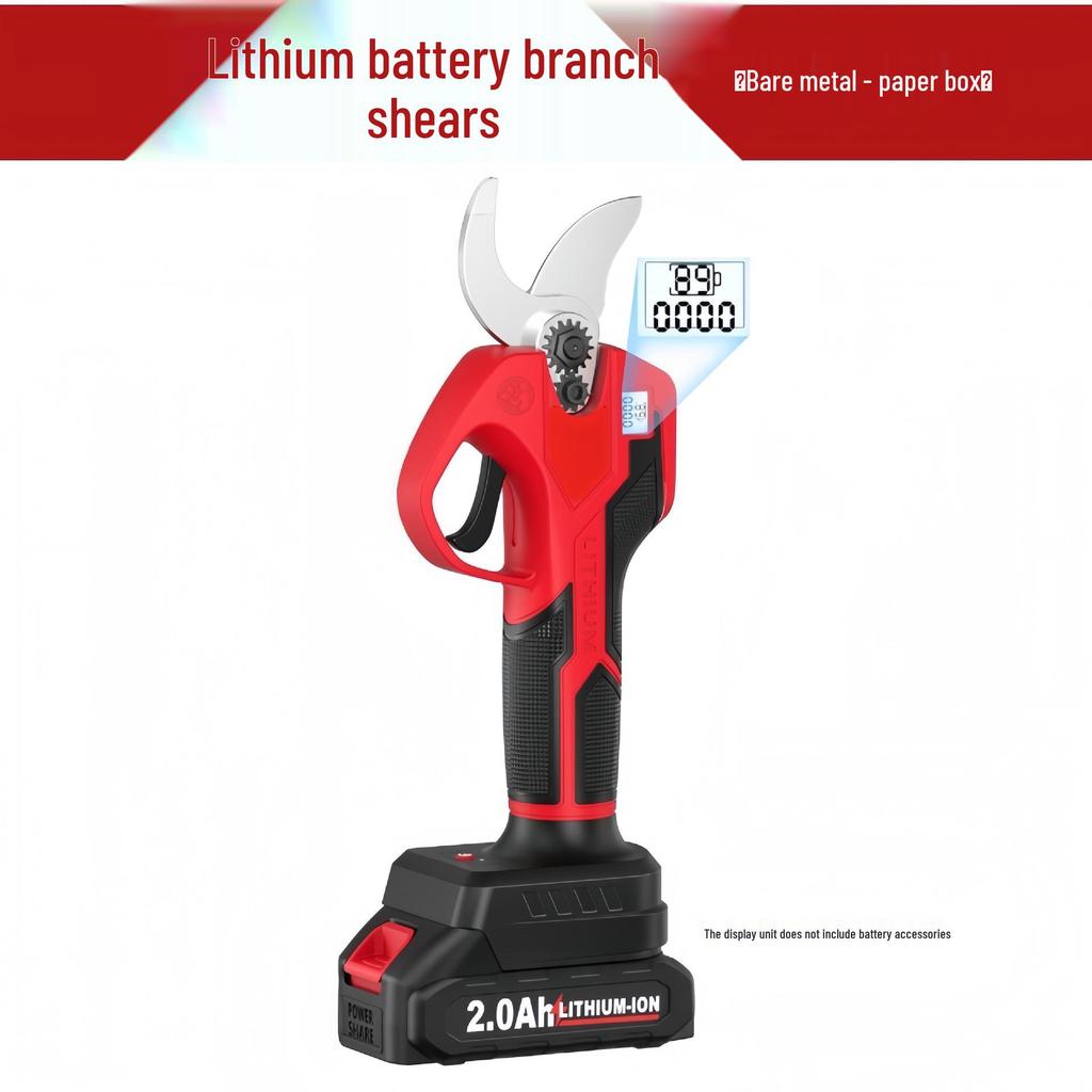 Brushless Electric Handheld Pruning Shears with Lithium Battery and Digital Display