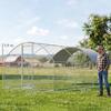 Outdoor Chicken Coop 2.8x5.1x1.9 M Oxford Fabric Cover Anti UV Waterproof Latches For 15 24 Chickens Silver