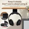 Adhesive Plastic Universal Headphone Stand Wall Mount Hanger Under Desk Headset Rack Holder Support For Gaming Earphone Bracket