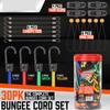 Multipurpose Anti Slip Elastic Straps Bungee Ropes Cord For Motorcycle Bicycles Cargo Secure Fastening No Tools Needed