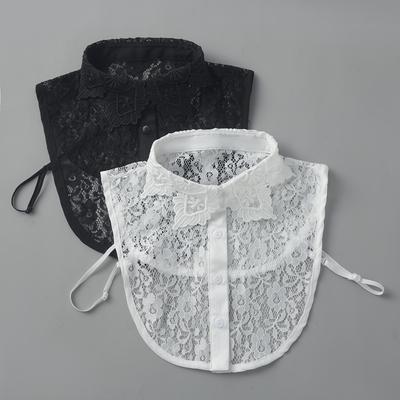 Hollow Fake Collar, Lace Collar, Women'S Top Collar, Bottom Decorative Collar, Half-Body Shirt Collar, Lace Collar.