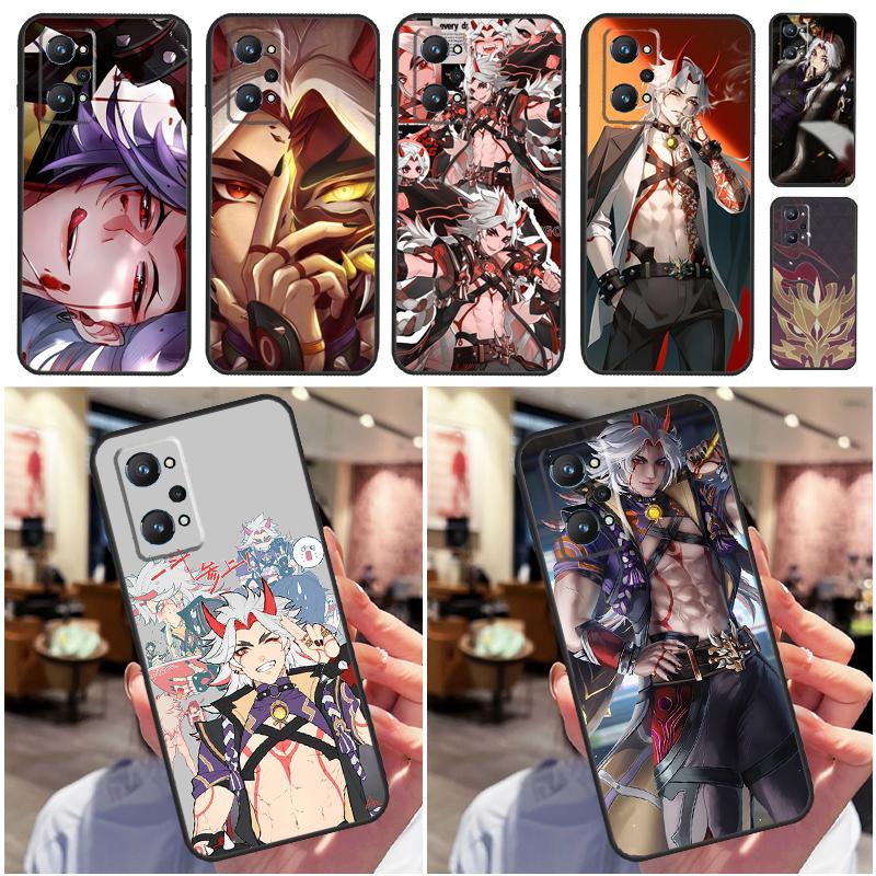 Genshin Impact Arataki Itto For Realme C67 C75 C61 C55 C53 C51 C21Y C25S GT 6 6T 5 GT7 Pro 10 11 12 13 14 Pro Plus Case