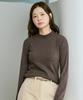 210EDIT Women'S Cashmere Blended Mock Turtleneck Knit [Melan Brown]_Zz4Sw011