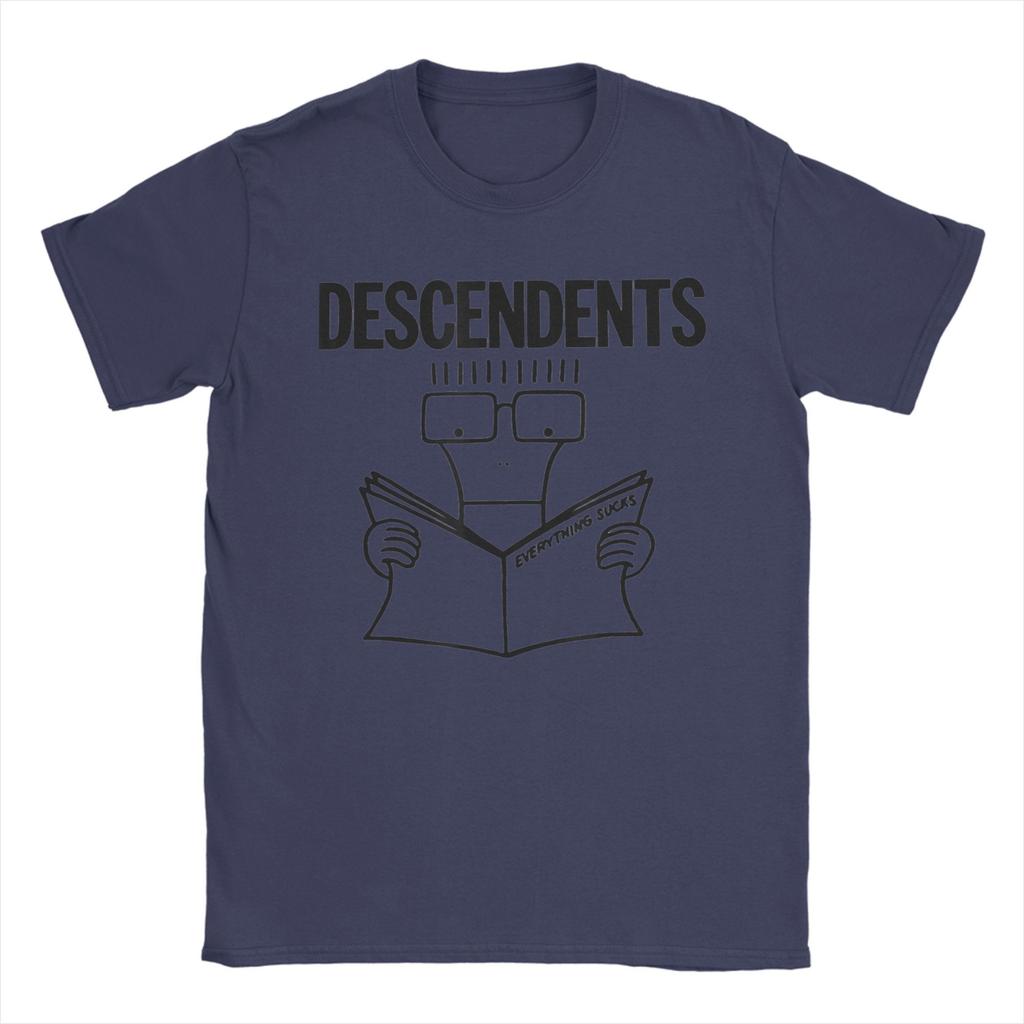 Descendents Hardcore Punk Rock Cotton T Shirt For Men Summer Y2K Retro T-Shirts Crewneck Harajuku Tees Oversized Cheap Clothes
