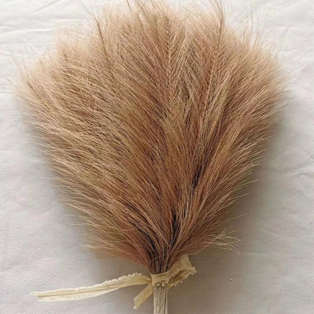 5/10/20PCS Fluffy Pampas Grass Boho Decor Artificial Flower Fake Plant Reed Simulated Party Wedding Home Decoration 42CM
