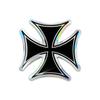 3D Sticker - 4R QUATTROERRE.IT - Cross - 50 X 50 Mm - Transparent Resin - Bright Colors