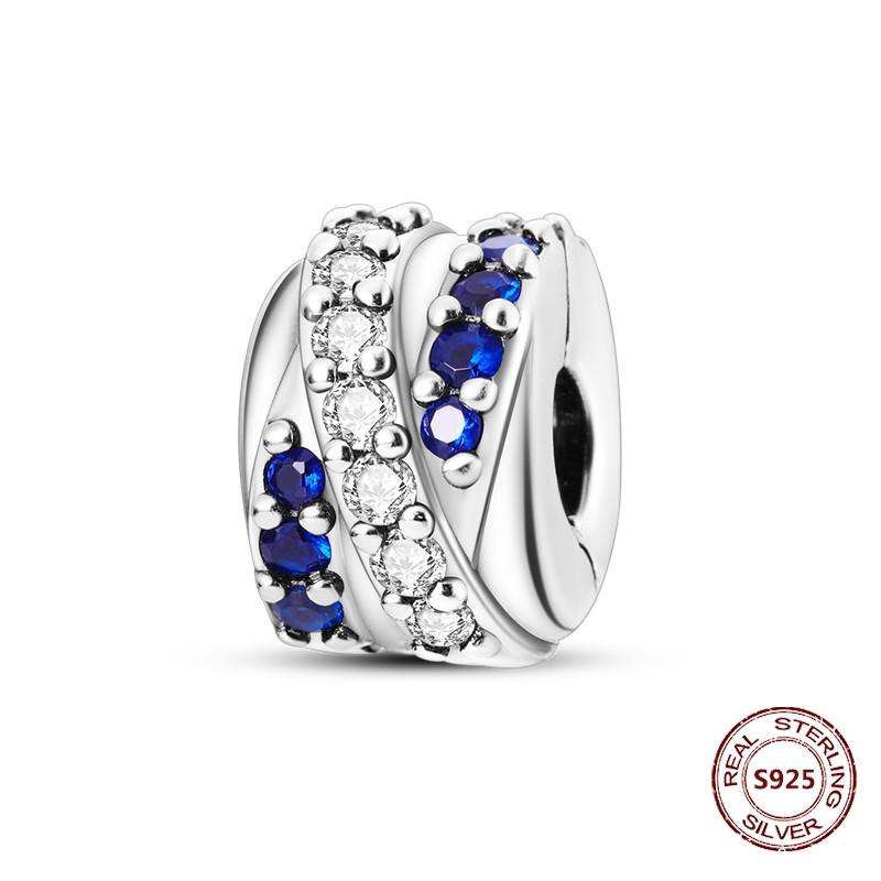 Copper Buckle Copper Charm Blue Star Moon Bead Butterfly Suitable For Original Bracelet Zircon Fine Diy Jewelry