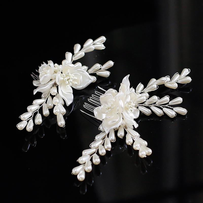 Podoabă de cap super fairy stil Mori cu voal - Clamă de păr inspirată japoneză și coreeană pentru mirese 2024