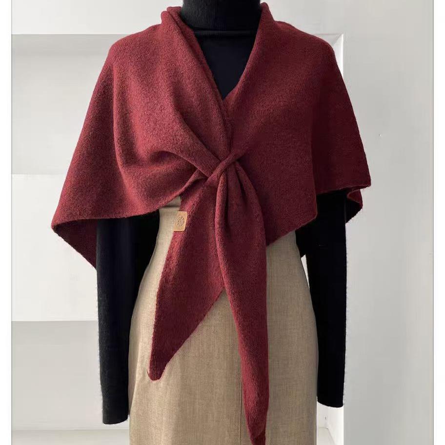 70*183cm Winter Shawl Wraps Sweater Scarf Women Knitted Shawls and Wraps Wool Pashmina Shoulder Top Sweater Shawl Scarf 2025