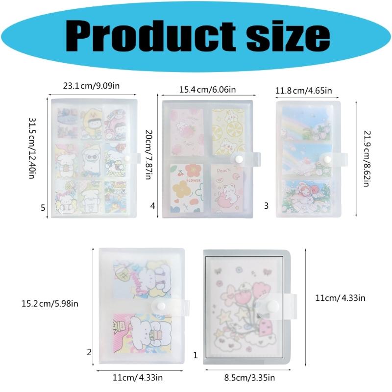 Portable Memorabilia Organizers Photo Card Train Ticket Card Collection Book Photocard Holder Small Photo Album